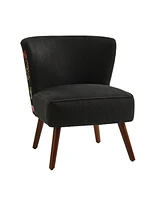 Hulala Home Silvester Mid-Century Modern Armchair with Soild Wood Legs