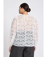 Eloquii Plus Romantic Lace Top