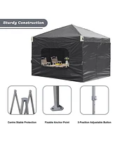Aoodor 12x12 Ft Pop-Up Canopy Tent with Roller Bag and Curtain