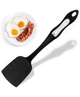 Hamilton Beach Solid Spatula Turner Hard Plastic Heat-Resistant 14in Soft-Touch Ergonomic Handle Heavy Duty, Spatulas Turner for Vegetables & Flipping