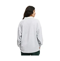 Cotton On Women's Oversized Long Sleeve Polo