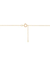 Diamond Heart Sunray Halo 18" Pendant Necklace (1/6 ct. t.w.) in 14k Gold-Plated Sterling Silver