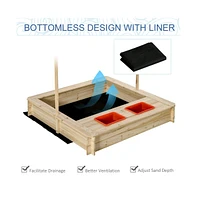 Kids Sandbox for Outdoor Fun – Durable Design, Easy Assembly, and Spacious Play Area for Creative Play