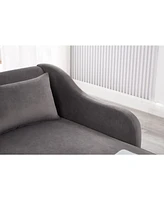 Slickblue Modern Velvet Upholstered Chaise Lounge Chair Stylish and Comfortable Seating Solution