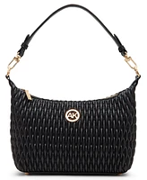 Anne Klein Ruched Quilted Small Shoulder Bag