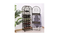 Slickblue Functional Wine Rack Cabinet for Elegant Storage and Display of Wine Bottles