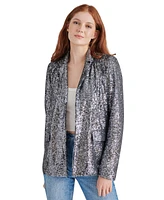 Steve Madden Women's Payton Sequined Boyfriend Blazer