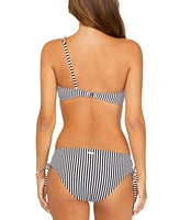 Raisins Juniors Striped Asymmetric Bikini Top Luna Bottoms