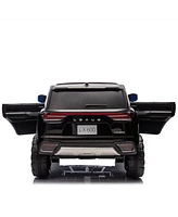 Licensed Lexus LX600 24V Two-seater Xxl Kids Ride On Car W/Parents Control, Seat width 20 inches,2WD, Four-wheel suspension, Bluetooth, MP3,Music, Pow