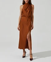 Astr the Label Women's Jelyn Mock-Neck Maxi Dress