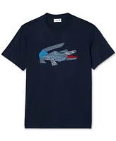 Lacoste Men's Short Sleeve Logo Graphic Crewneck T-Shirt