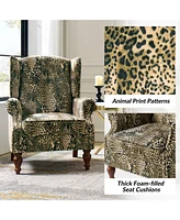 Hulala Home Jim Traditional Armchair with Thick Cushion