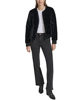 Andrew Marc Sport Women's Ribbed Faux-Fur Jacket