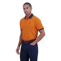 Ben Sherman Men's Checker Rib Tech Pique Sports Fit Polo Shirt