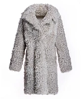 Julia & Stella by Maximilian Women's Shearling Walking coat