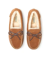 Dearfoams Fireside by Women's Alice Springs Genuine Shearling Moccasin Slipper