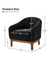 Hulala Home Augus Modern Boucle Armchair Chair with Adjustable Feet