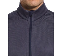 Pga Tour Men's Micro Jacquard Full-Zip Sweater Vest