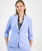 Kasper Women's 3/4-Sleeve One-Button Blazer, Regular & Petite Sizes