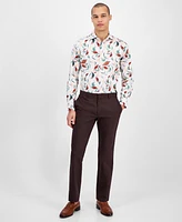 Bar Iii Men's Slim Fit Long Sleeve Button-Front Isola Bella Floral Print Shirt, Exclusively at Macy's