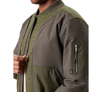 Bass Outdoor Men's Hero Mixed Media Zip-Front Bomber Jacket