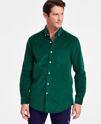 Club Room Men's Regular-Fit Stretch Corduroy Shirt, Created for Macy's