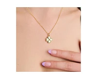 Little Sky Stone Clover Pendant Charm Necklace