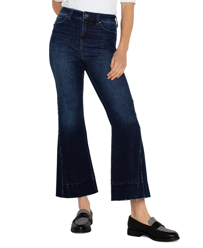 Liverpool Los Angeles Women's Hannah High-Rise Cropped Flare Jeans