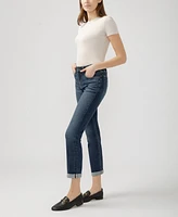 Silver Jeans Co. Women's Beau High Rise Slim Leg Luxe Stretch