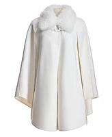 Julia & Stella by Maximilian Women's Wool Blend Cape