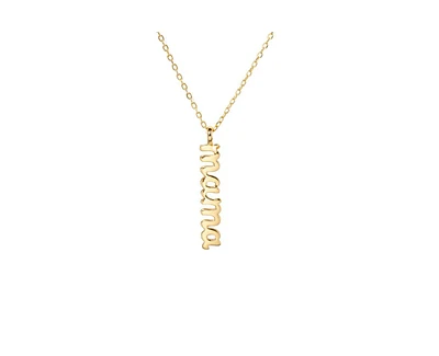 Mama Pendant Charm Necklace in 14K Gold-Plated Sterling Silver