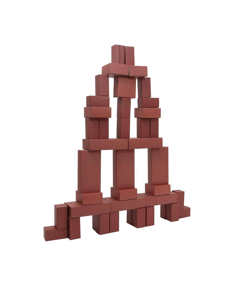 Kaplan Early Learning Jumbo Brick Blocks - 40 Pieces