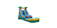 JumpOrange 15 Cali Palms Commercial Grade Water Slide with Detachable Deep Pool for Kids and Adults (with Blower), Outdoor Indoor, Wet Dry Use, Tall W