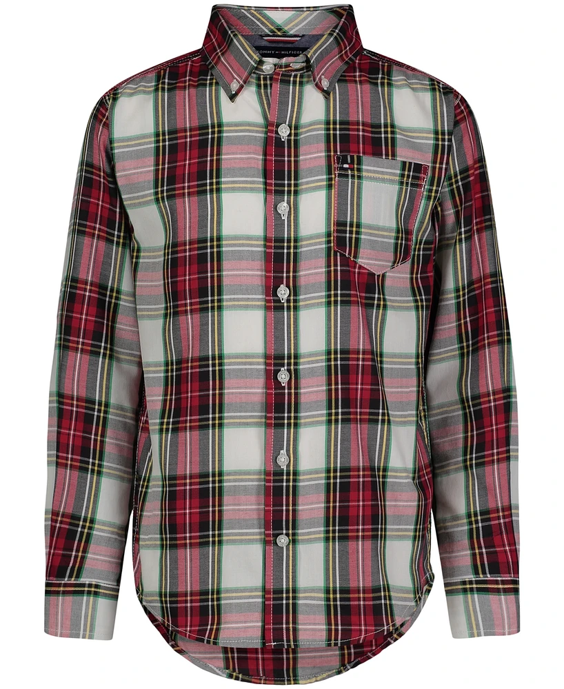 Tommy Hilfiger Toddler and Little Boys Picture Perfect Tartan Yarn Dyed Shirt