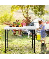 Sugift Folding Portable Fish Cleaning Cutting Table