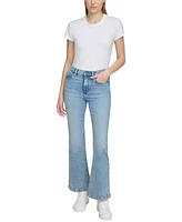 Dkny Jeans Women's High-Rise Flare-Leg