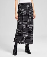 And Now This Women's Printed Maxi Slip Skirt, Exclusively at Macy's