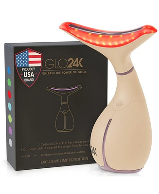 GLO24K 7 Color Led Neck and Face Beauty Device