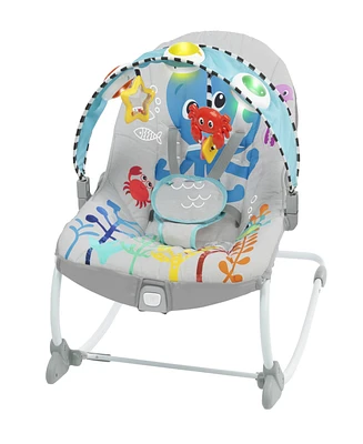 Baby Einstein Infant to Toddler Kick to It Opus Musical Rocker