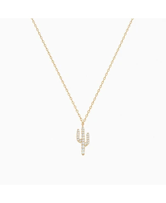 Bearfruit Jewelry Crystal Cactus Pendant Necklace