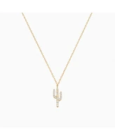 Bearfruit Jewelry Crystal Cactus Pendant Necklace