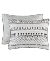 Madison Park Fraser Reversible Printed Microfiber Seersucker 3-Pc. Quilt Set