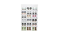 Slickblue 12-Tier Portable 72 Pair Shoe Rack Organizer 36 Grids Tower Shelf Storage Cabinet Stand Expandable for Heels, Boots, Slippers