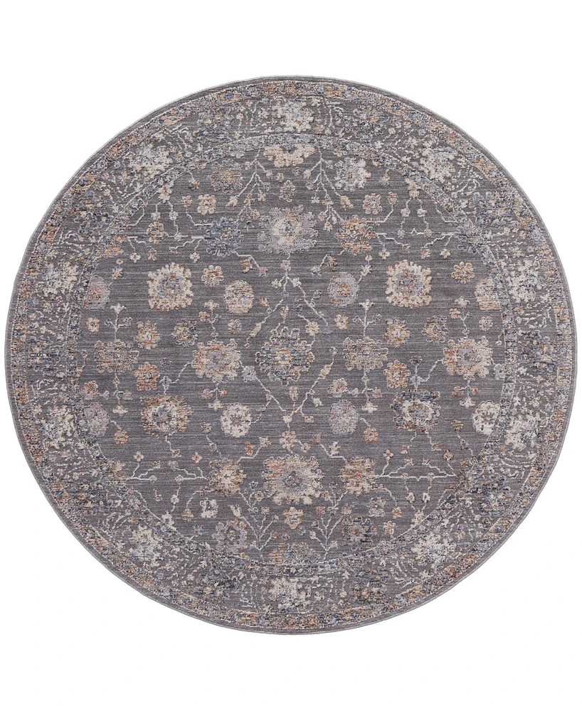 Feizy Thackery 39D2F 5'6''x5'6'' Round Area Rug