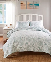 Greenland Home Fashions Marina Woven Jacquard Reversible 2-Pc. Coverlet Set, Twin/Twin Xl