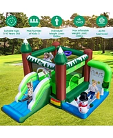 Sugift Inflatable Christmas Bouncy House with 735w Blower