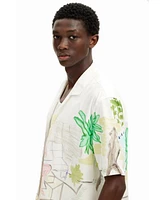 Desigual Men's Watercolor print shirt