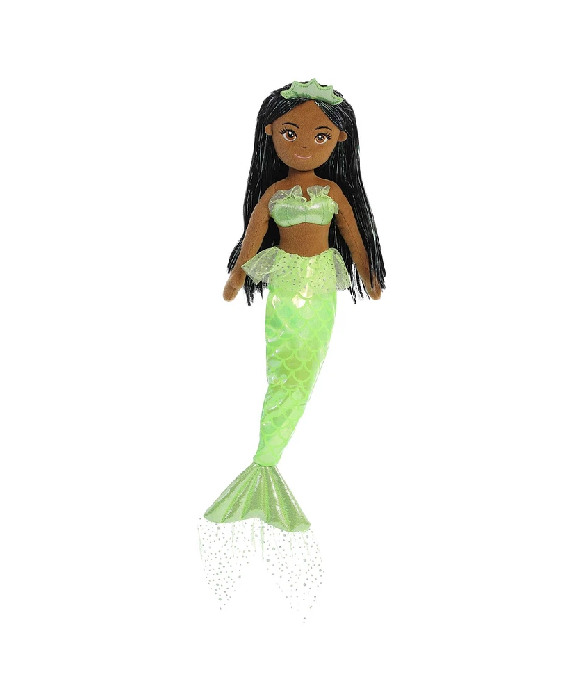 Aurora Large Princess Sparkles Ella Sea Sparkles Enchanting Plush Toy Green 18"