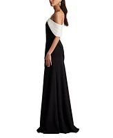 Tadashi Shoji Women's Prewitt Pleated Drape Gown