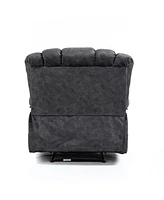 Slickblue Large Fabric Manual Recliner Chair for Comfortable Living Room Seating